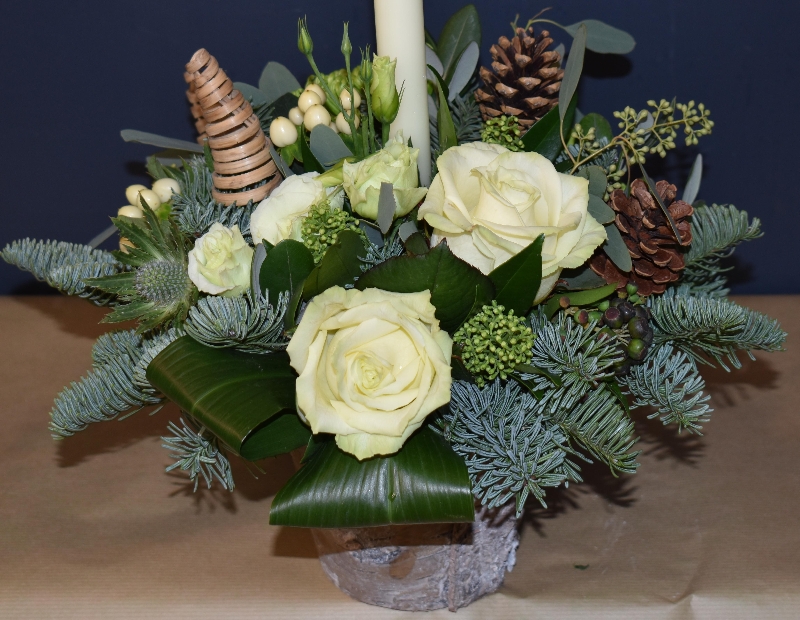 Christmas Candle Arrangement